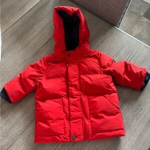 Red jacadi puffer coat